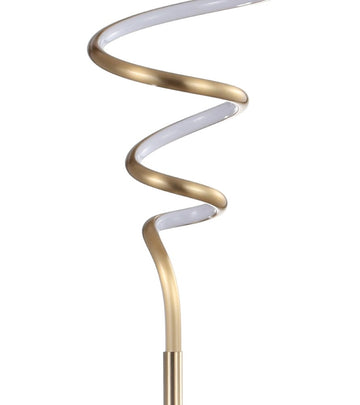 Scribble 60.5" Modern Dimmable Metal Integrated LED Floor Lamp - JONATHAN Y